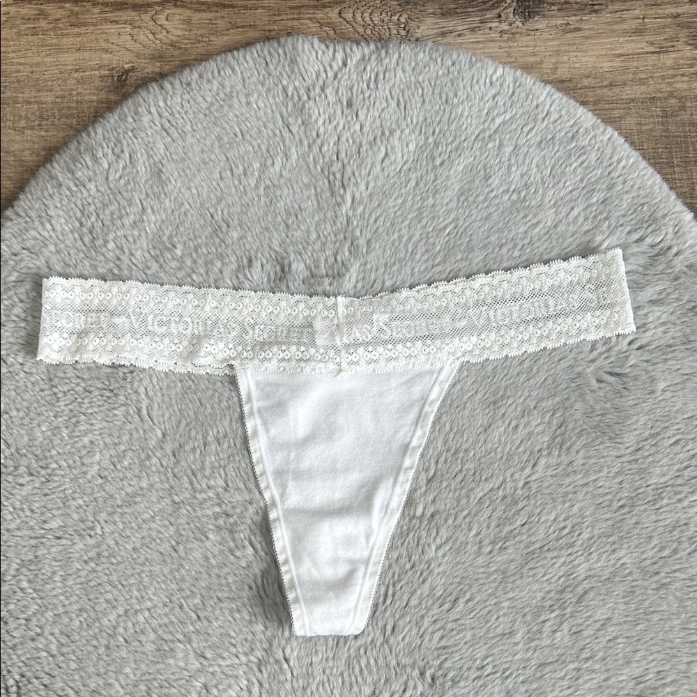 2012 Vintage Victoria's Secret Cotton Collection Thong Panty L